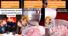 Venezolano defiende comida peruana tras ‘ataques’ de chef ecuatoriano: “Primero indaga”