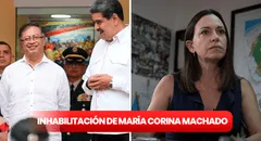 ¿Qué dijo Gustavo Petro sobre la inhabilitación de María Corina Machado?