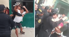 Trabajadores del INPE y policías de Piura se enfrentan en tercer día de huelga nacional