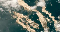 Imágenes de la NASA revelan 'ríos de oro' en la selva peruana a causa de la minería ilegal