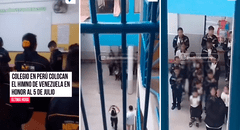 Colegio de SMP coloca himno de Venezuela para que alumnos conmemoren el día de su independencia