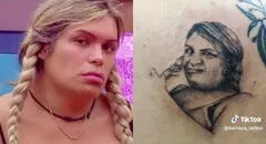 Fanática de "La casa de los famosos" se hace viral por tatuarse la cara de Wendy Guevara