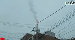 San Miguel: se reporta cortocircuito en cables de vía pública