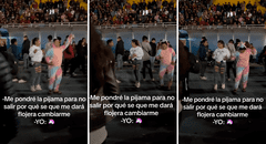¡Sin miedo al éxito!: mujer va a concierto del Grupo 5 con su pijama de unicornio