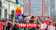'Marcha Nacional' EN VIVO: cientos de manifestantes se congregan en la plaza Dos de Mayo