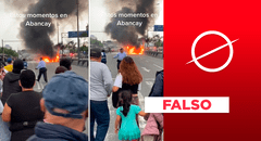 Manifestantes de la 'Marcha Nacional' no aparecen en video de "incendio provocado en avenida Abancay"