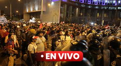 'Marchas en Lima': PNP hizo retroceder a manifestantes lanzando bombas lacrimógenas en av. Abancay