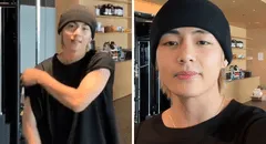 BTS: Taehyung rubio regresa y presume su rutina de ejercicios en vivo