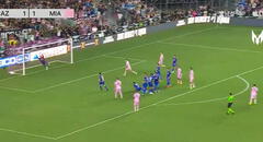 Lionel Messi anotó golazo de tiro libre al último minuto en su debut con el Inter Miami