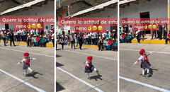 Niña a paso firme cautivó en desfile por Fiestas Patrias en Cajamarca: “Qué hermosura”