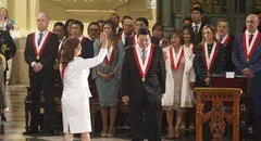 Boluarte y Alejandro Soto: así fue el primer saludo entre los titulares del Ejecutivo y el Congreso