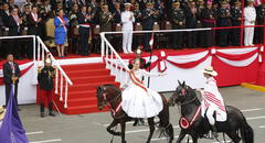 Con marinera y caballos de paso: así inició la Parada Militar por Fiestas Patrias