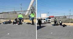 Arequipa: universitario muere tras chocar su moto contra berma cuando era perseguido por la PNP