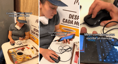 Joven tiene singular estrategia para escribir mensajes en su celular: el verdadero ‘Estoy cansado, jefe’