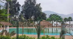 Playa artificial de SJL luce con aguas verdes a 3 meses de su inauguración