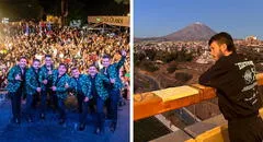 ¿Colaboración a la vista?: cantante de Hermanos Yaipén se fotografía con Sebastián Yatra en Arequipa