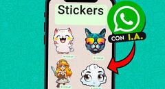 ¿No encuentras el sticker perfecto? Ahora podrás crearlo con IA sin salir de WhatsApp