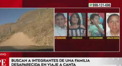 PNP busca a familia que desapareció en viaje a Canta