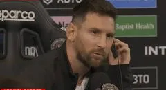 Messi protagonizó curioso momento al no encontrar a periodista que le preguntó en conferencia