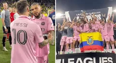 El gran gesto de Messi con el excapitán del Inter Miami a la hora de alzar la Leagues Cup