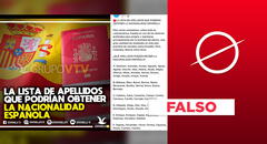 Es falsa la "lista de apellidos" para obtener la nacionalidad española