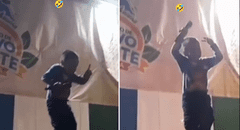 Niño sorprende con peculiar baile en concierto de Áncash: “Se ve que lo llevan a los tonos”