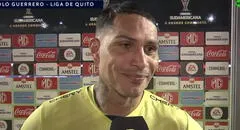 Paolo Guerrero feliz por la clasificación de LDU y ya piensa en Perú: "Se viene la selección"
