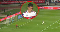 James Rodríguez y el pésimo penal que pateó y derivó en la clasificación de LDU de Guerrero