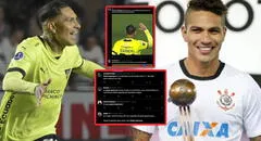 Hinchas de Corinthians extrañan a Paolo Guerrero tras burlarse de Sao Paulo en Copa Sudamericana