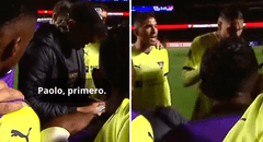 Paolo Guerrero y su eufórica reacción al saber que patearía el primer penal de LDU ante Sao Paulo