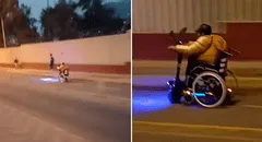 Peruano sale por las calles de Lima con su silla de ruedas modificada: “Debería estar en la NASA”