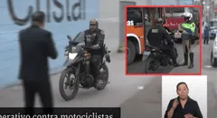 Rímac: policía motorizado es multado por su propio compañero tras invadir vereda peatonal