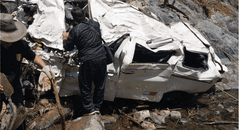 Cinco personas mueren tras despiste de combi a un abismo en Cajamarca