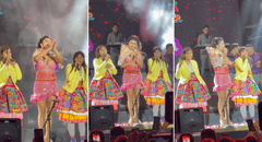 Yarita Lizeth cantó con niñas que la imitaban en bus durante su concierto en Lima