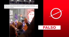 Javier Milei no canta ‘La marcha peronista’: es un video adulterado