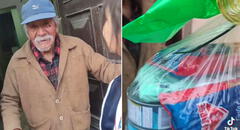 Padre regala alimento de Qali Warma a abuelito sin recursos en Lima: "Lo doy a alguien que sí lo necesita"