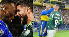 La eufórica reacción de Luis Advíncula con jugador de Palmeiras que le gritó en la cara