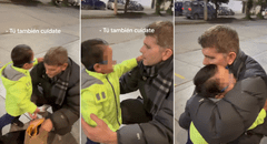 Pequeño niño le canta a Christian Meier en Huancayo y demuestra su cariño: “Te cuidas”