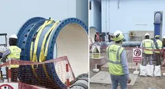 Santa Anita: así fue el comienzo del empalme de tuberías que provoca el corte masivo de agua en Lima