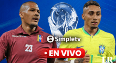 [SIMPLE TV, EN VIVO] Venezuela vs. Brasil: ¿a qué hora y dónde ver el partido de la Vinotinto por las Eliminatorias 2026?
