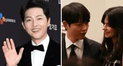Song Joong Ki y su esposa, Katy Louise Saunders, radiantes en boda de la hermana del actor