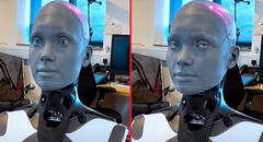 Ameca, el robot más avanzado del mundo, cuenta un extraño chiste a su creador y se hace viral