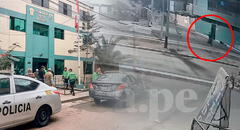 SJL: cámara de seguridad captó momento en que policía de civil disparó a hombres que intentaron asaltarlo