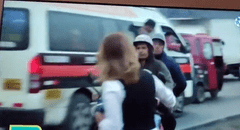 Panamericana Sur: reportera casi es atropellada en vivo cuando criticaba a conductores