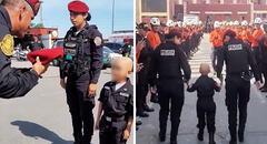 PNP cumplió sueño de niño cusqueño con cáncer al ser policía por un día: “¡Eres un guerrero!”