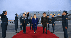 Dina Boluarte llega al Perú luego de su reunión fallida con Joe Biden en Estados Unidos