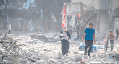 Número de muertos en Gaza supera los 10.000 en un mes de guerra