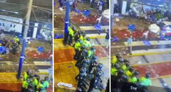 Hinchas de Alianza Lima lanzan sillas contra PNP y agreden a caballo de guardia tras derrota ante la 'U'