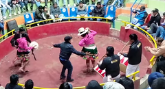 Parejas convirtieron ruedo de pelea de gallos en pista de baile en La Libertad: “Voy al de gorra”
