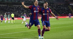 Barcelona ganó 2-1 a Alavés con goles de Lewandowski por LaLiga de España